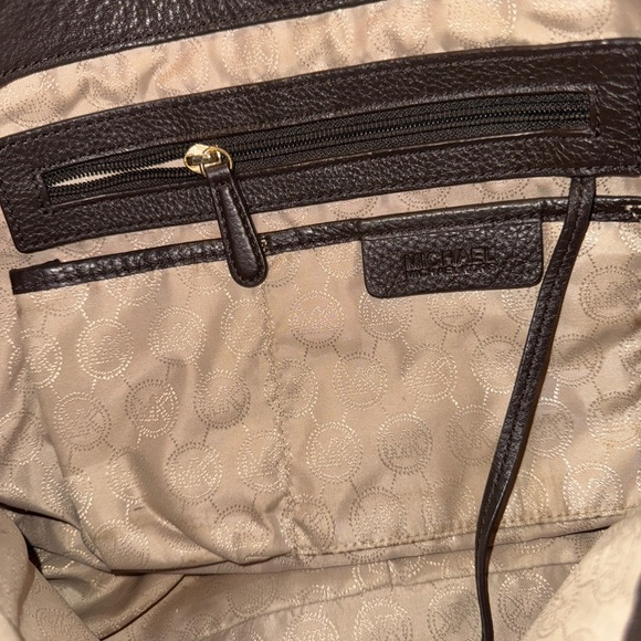 Michael Kors Chocolate Brown Hobo Bag with Gold Detail - Picture 10 of 17